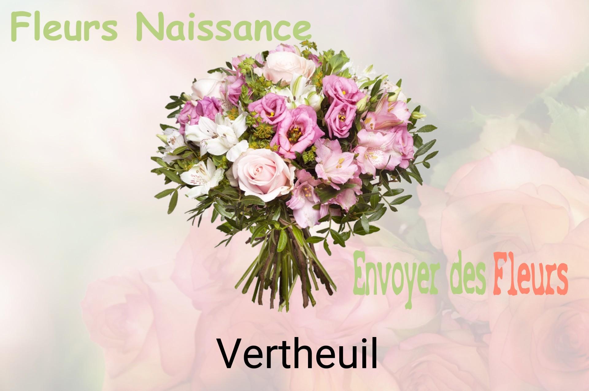 Bouquet de fleurs de naissance livré à Vertheuil